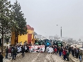 Tractorada en Lopera contra las megaplantas fotovoltaicas en la comarca jiennense