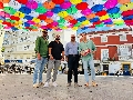 La Plaza de La Herrería se transforma con un parasol ornamental 