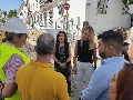 Diputación supervisa las obras de reurbanización de La Verbena en Arcos de la Frontera