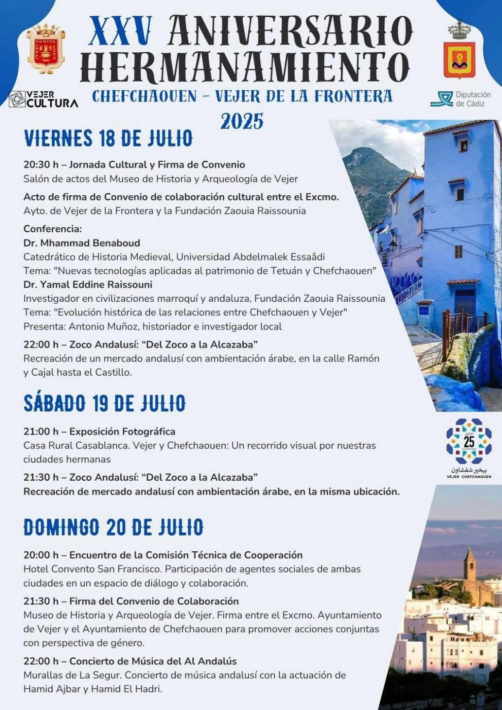 Vejer y Chauen, pueblos hermanos.