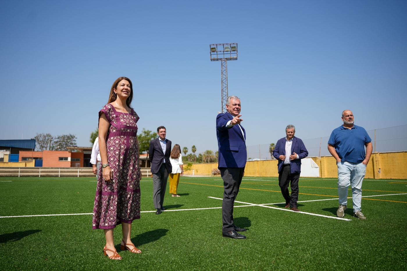 La renovación de las instalaciones deportivas de la ciudad.