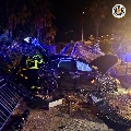 Aparatoso accidente de tráfico en la zona de Cortadura 